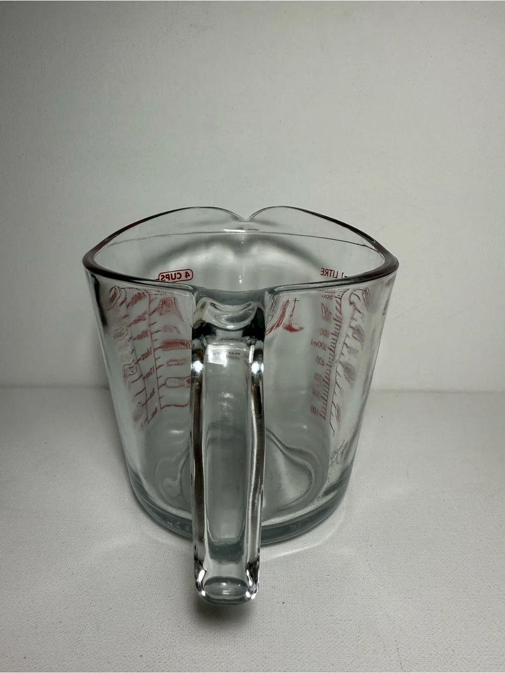 4 cup MEASURING CUP Clear Glass 32oz quart liter mL bowl Anchor Hocking 55178OL9